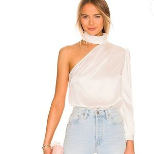 1 sleeve silk top